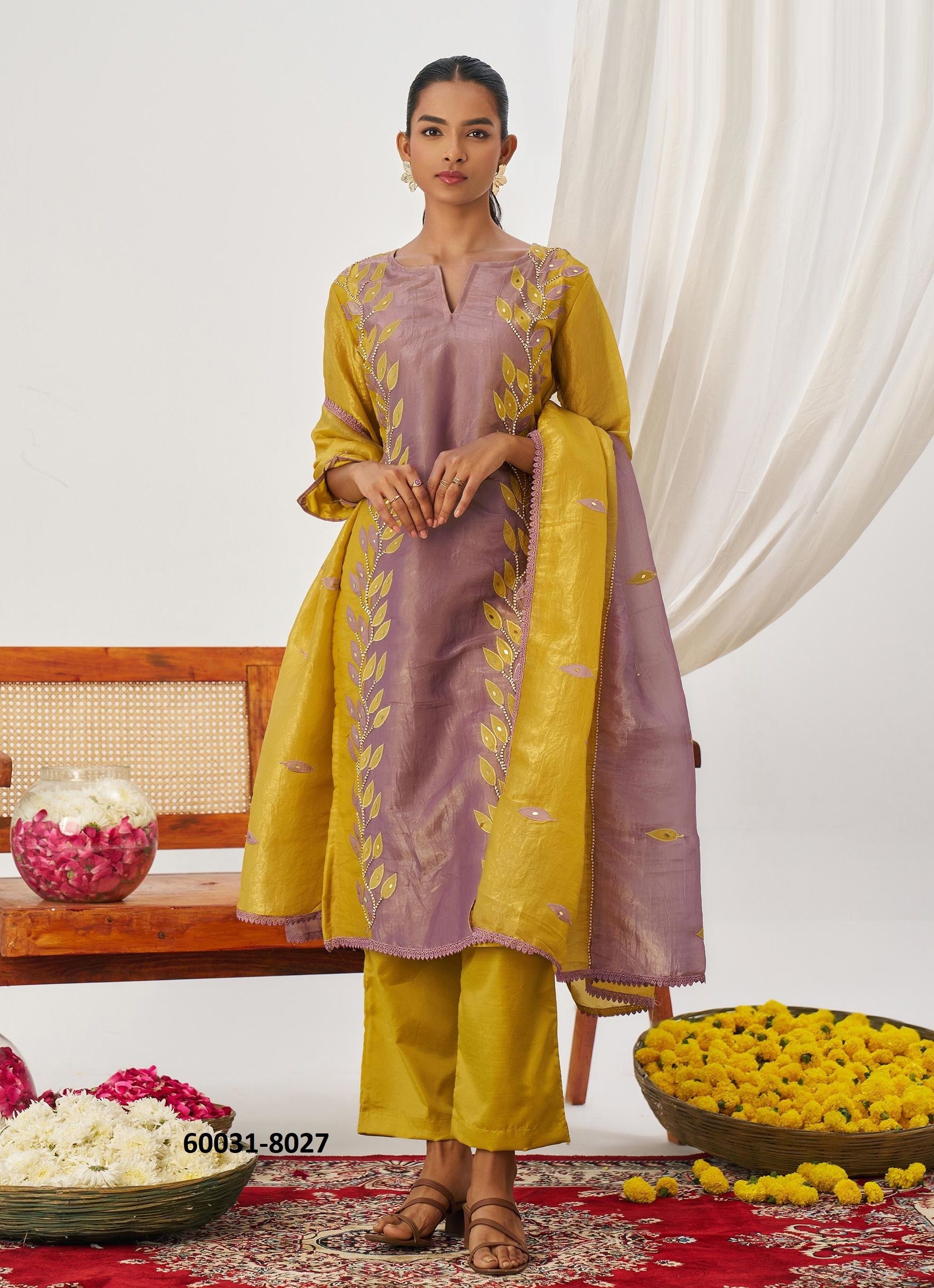 PHOOL - Catalog # 60031 (Set of 4 Readymade Salwar Suits) by Brand ALIZEH