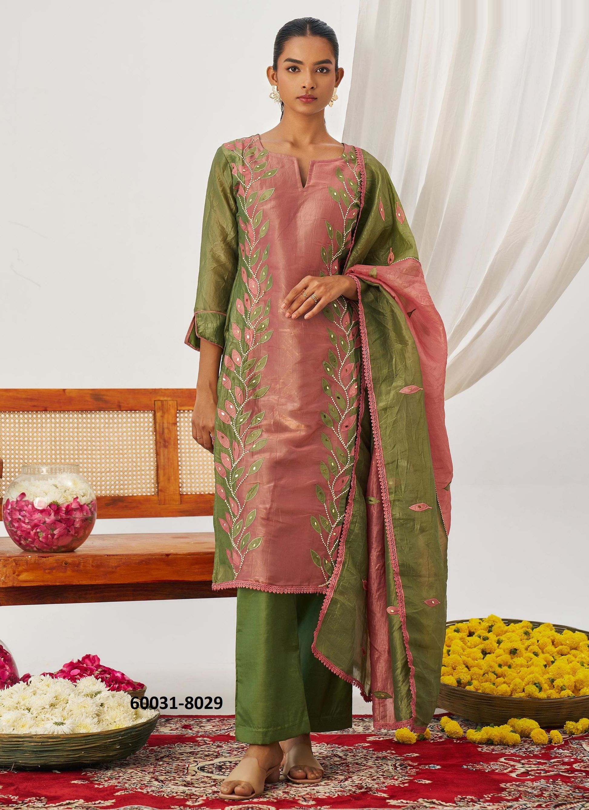 PHOOL - Catalog # 60031 (Set of 4 Readymade Salwar Suits) by Brand ALIZEH