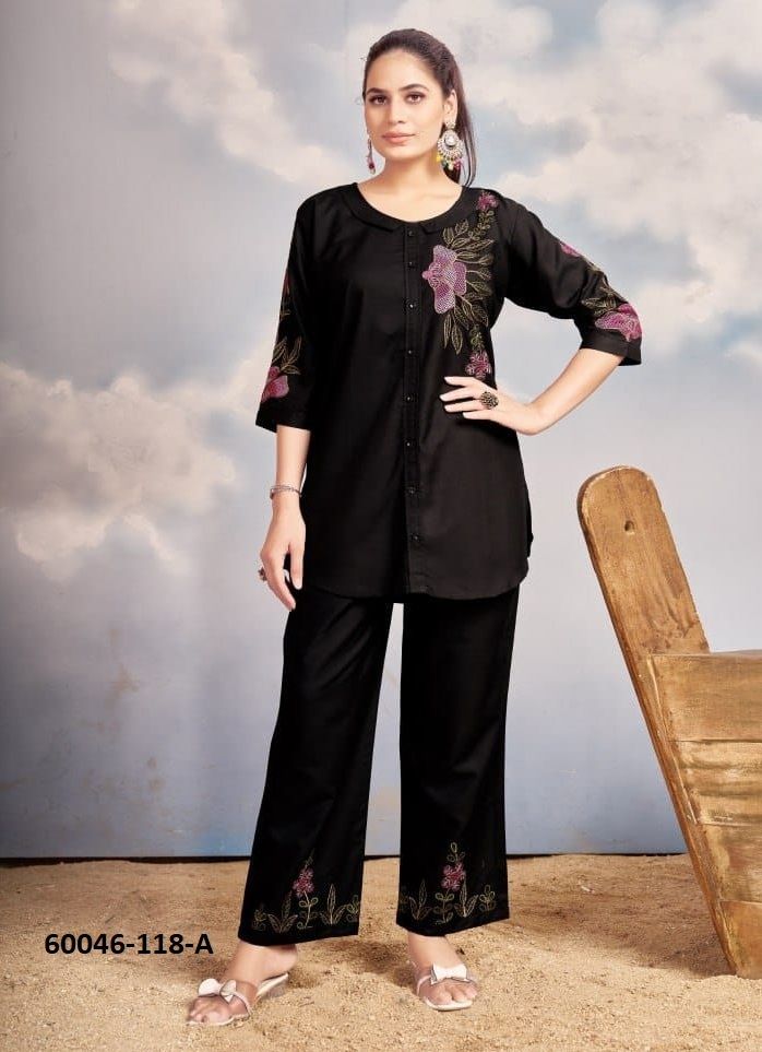 CO-ORD SET 118 - Catalog # 60046 (Set of 4 Tops With Bottoms) by Brand DESI MUSE CO-ORD SET 118 - Catalog # 60046 (Set of 4 Tops With Bottoms) by Brand DESI MUSE