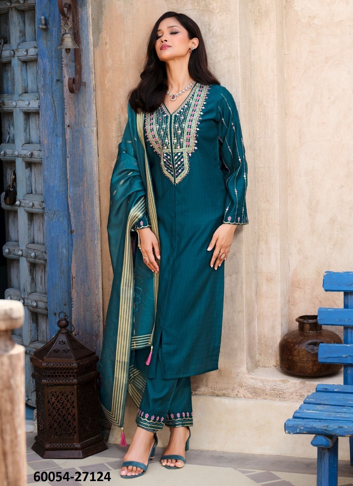 CHITRA - Catalog # 60054 (Set of 4 Readymade Salwar Suits) by Brand LILY & LALI CHITRA - Catalog # 60054 (Set of 4 Readymade Salwar Suits) by Brand LILY & LALI
