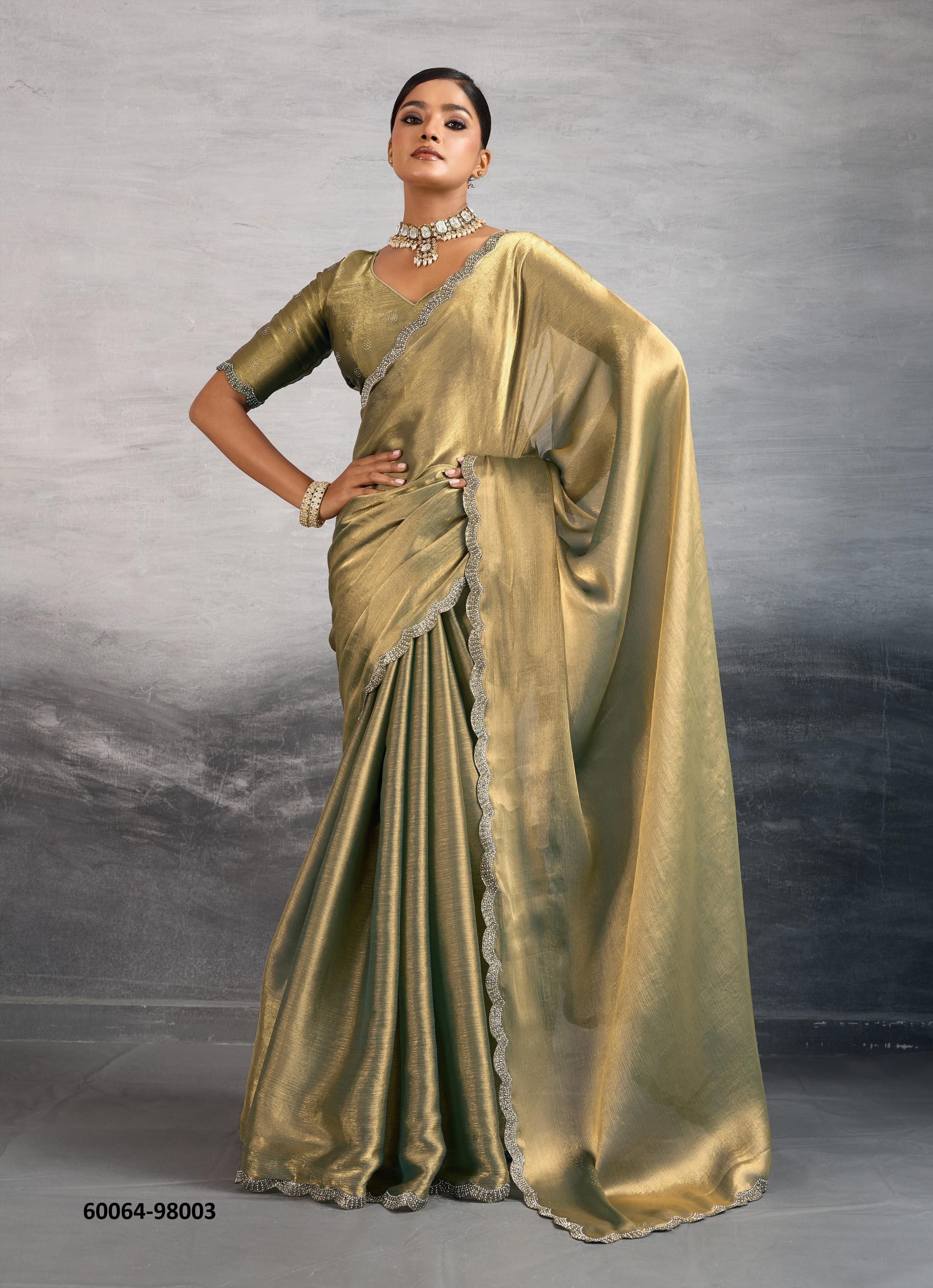 IZAAH - Catalog # 60064 (Set of 5 Sarees) by Brand S-ETHNIC LIFESTYLE