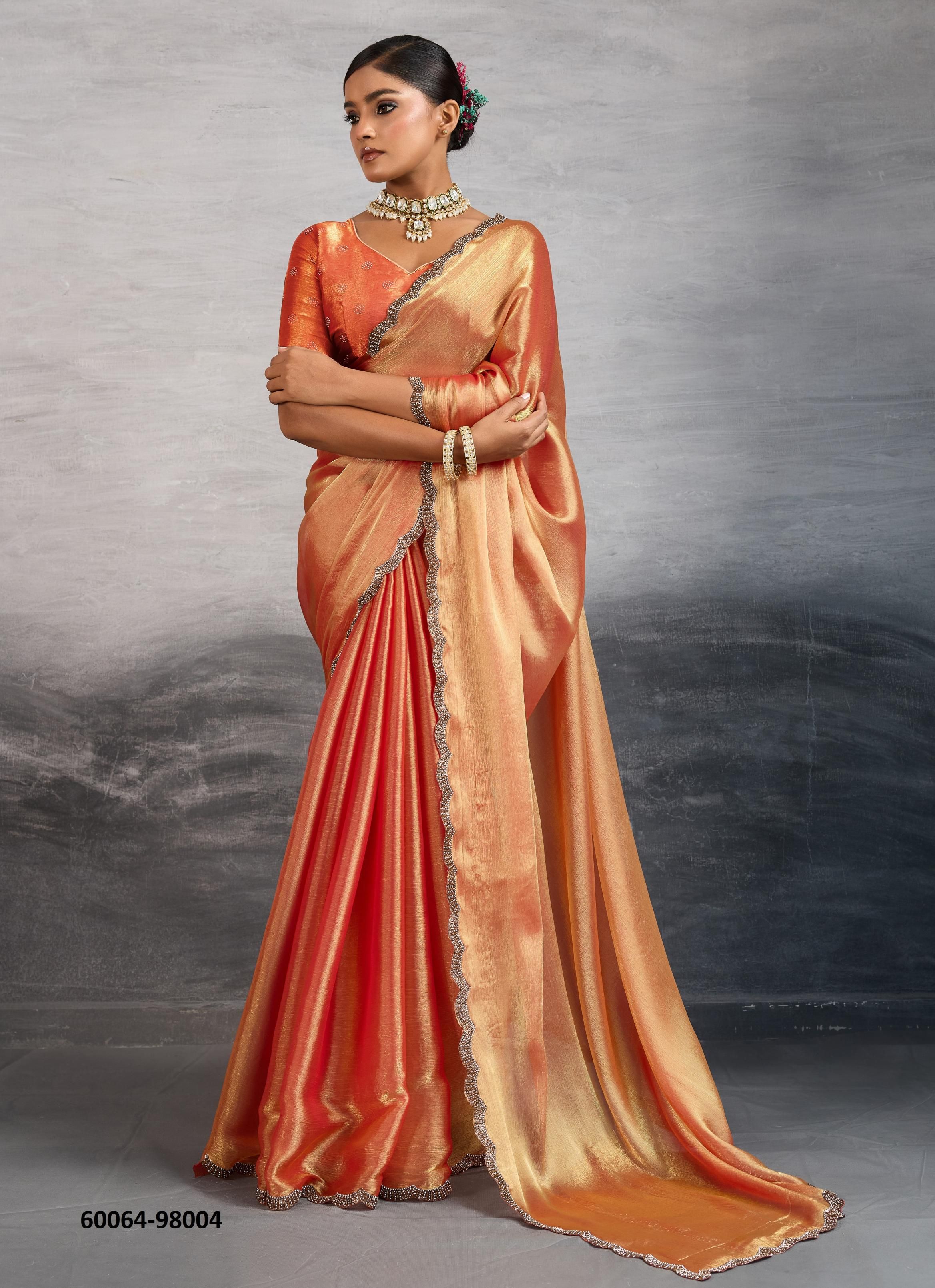 IZAAH - Catalog # 60064 (Set of 5 Sarees) by Brand S-ETHNIC LIFESTYLE
