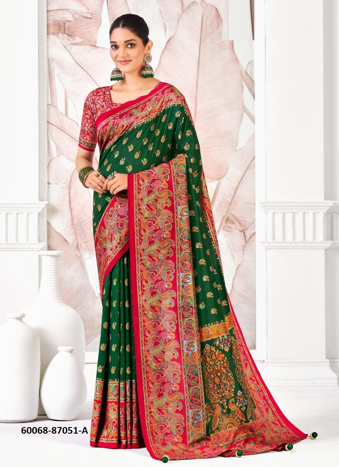IVORY SILK 5 - Catalog # 60068 (Set of 6 Sarees) by Brand VIPUL FASHIONS IVORY SILK 5 - Catalog # 60068 (Set of 6 Sarees) by Brand VIPUL FASHIONS