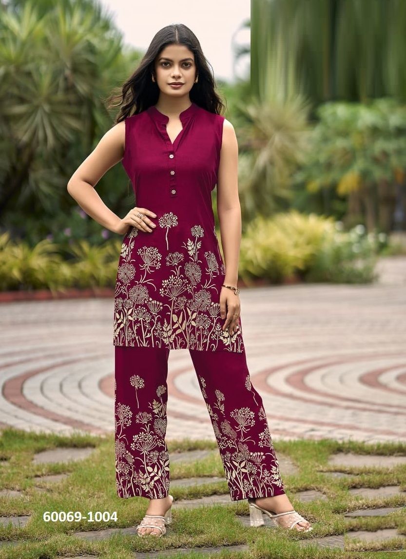 FESTIVE BEAUTY - Catalog # 60069 (Set of 4 Tops With Bottoms) by Brand TIPS & TOPS