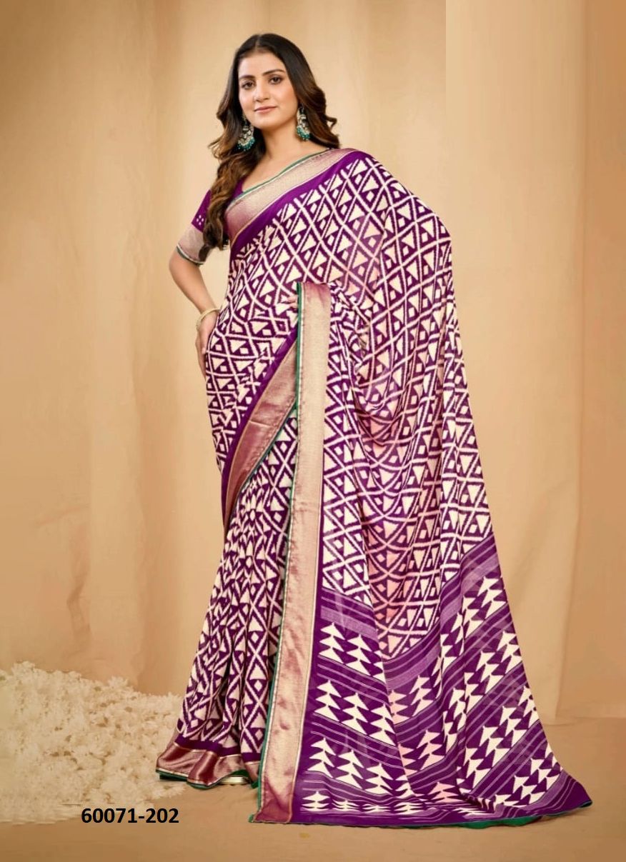 SAUMYA 2 - Catalog # 60071 (Set of 8 Sarees) by Brand KASHVI CREATIONS