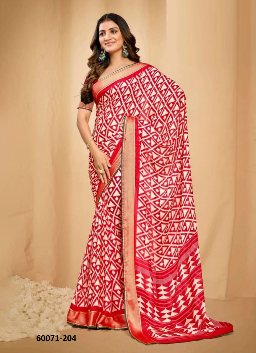 SAUMYA 2 - Catalog # 60071 (Set of 8 Sarees) by Brand KASHVI CREATIONS