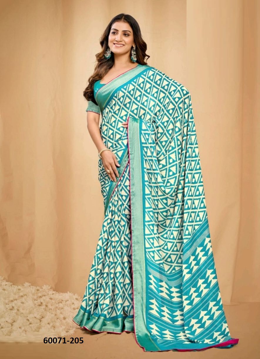 SAUMYA 2 - Catalog # 60071 (Set of 8 Sarees) by Brand KASHVI CREATIONS