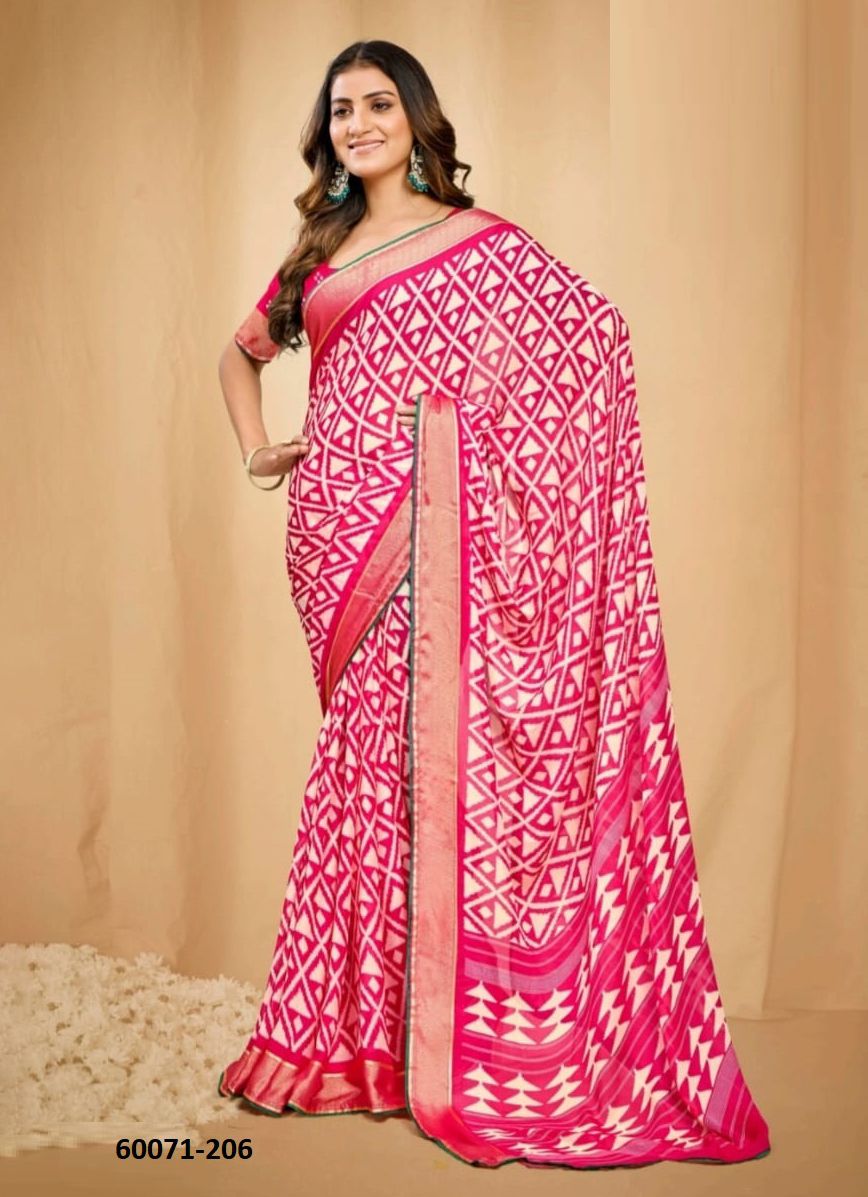 SAUMYA 2 - Catalog # 60071 (Set of 8 Sarees) by Brand KASHVI CREATIONS
