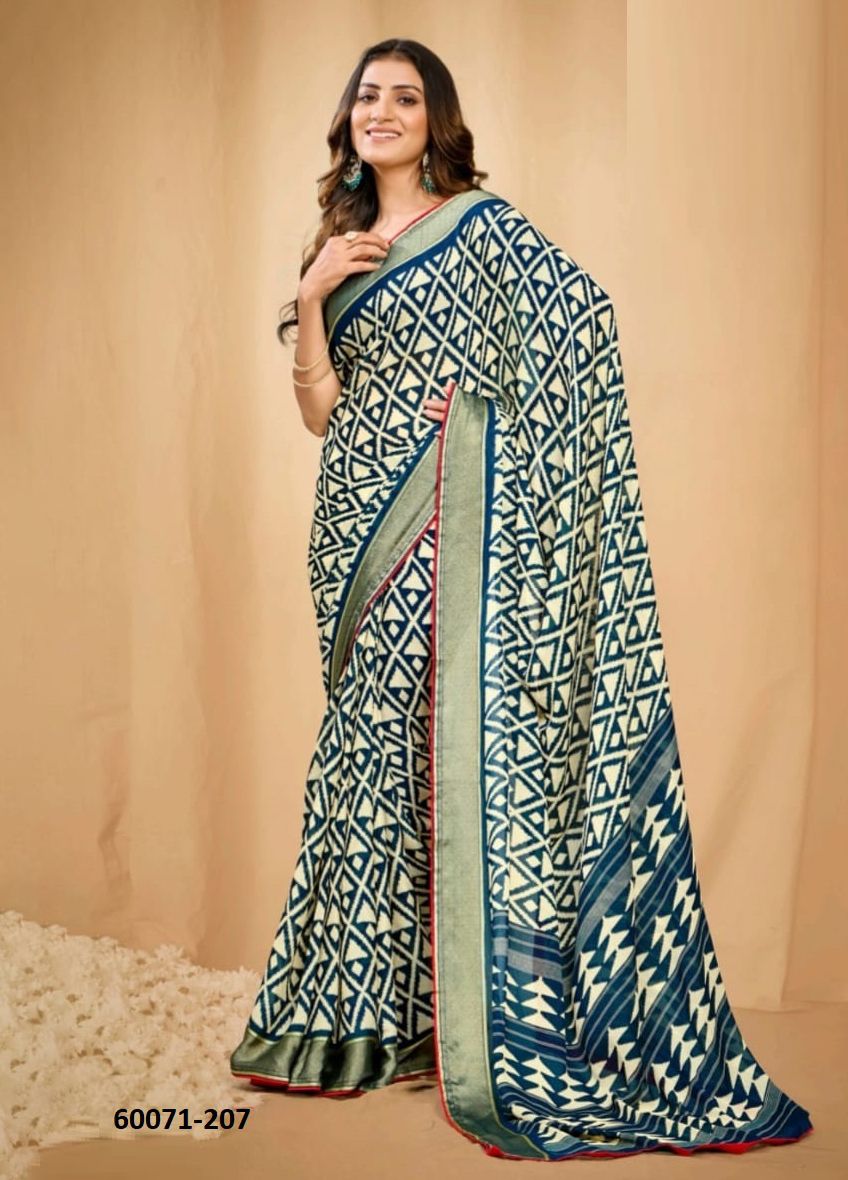 SAUMYA 2 - Catalog # 60071 (Set of 8 Sarees) by Brand KASHVI CREATIONS