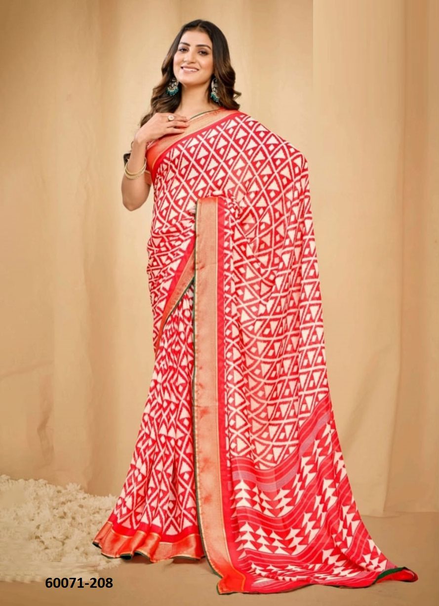 SAUMYA 2 - Catalog # 60071 (Set of 8 Sarees) by Brand KASHVI CREATIONS