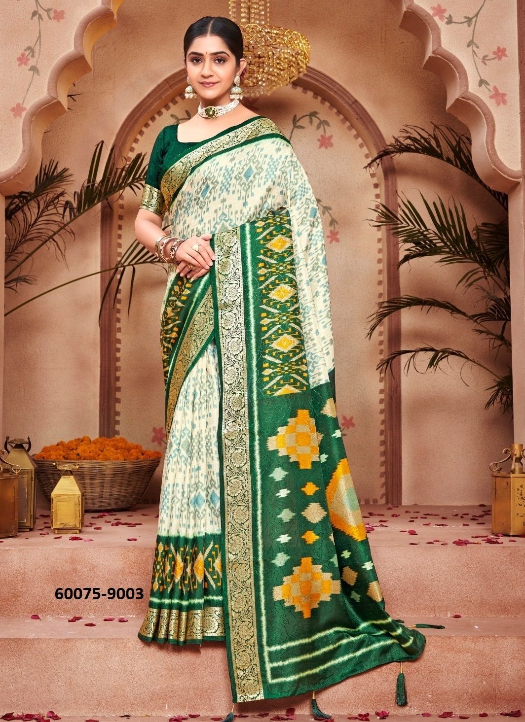 SMART LOOK 9 - Catalog # 60075 (Set of 10 Sarees) by Brand SHUBH SHREE CREATIONS