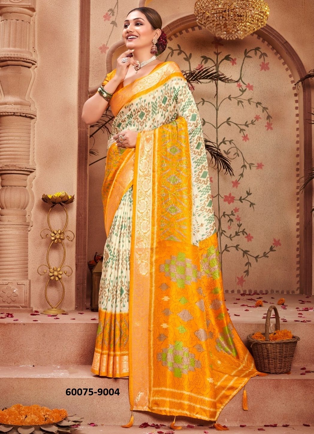 SMART LOOK 9 - Catalog # 60075 (Set of 10 Sarees) by Brand SHUBH SHREE CREATIONS
