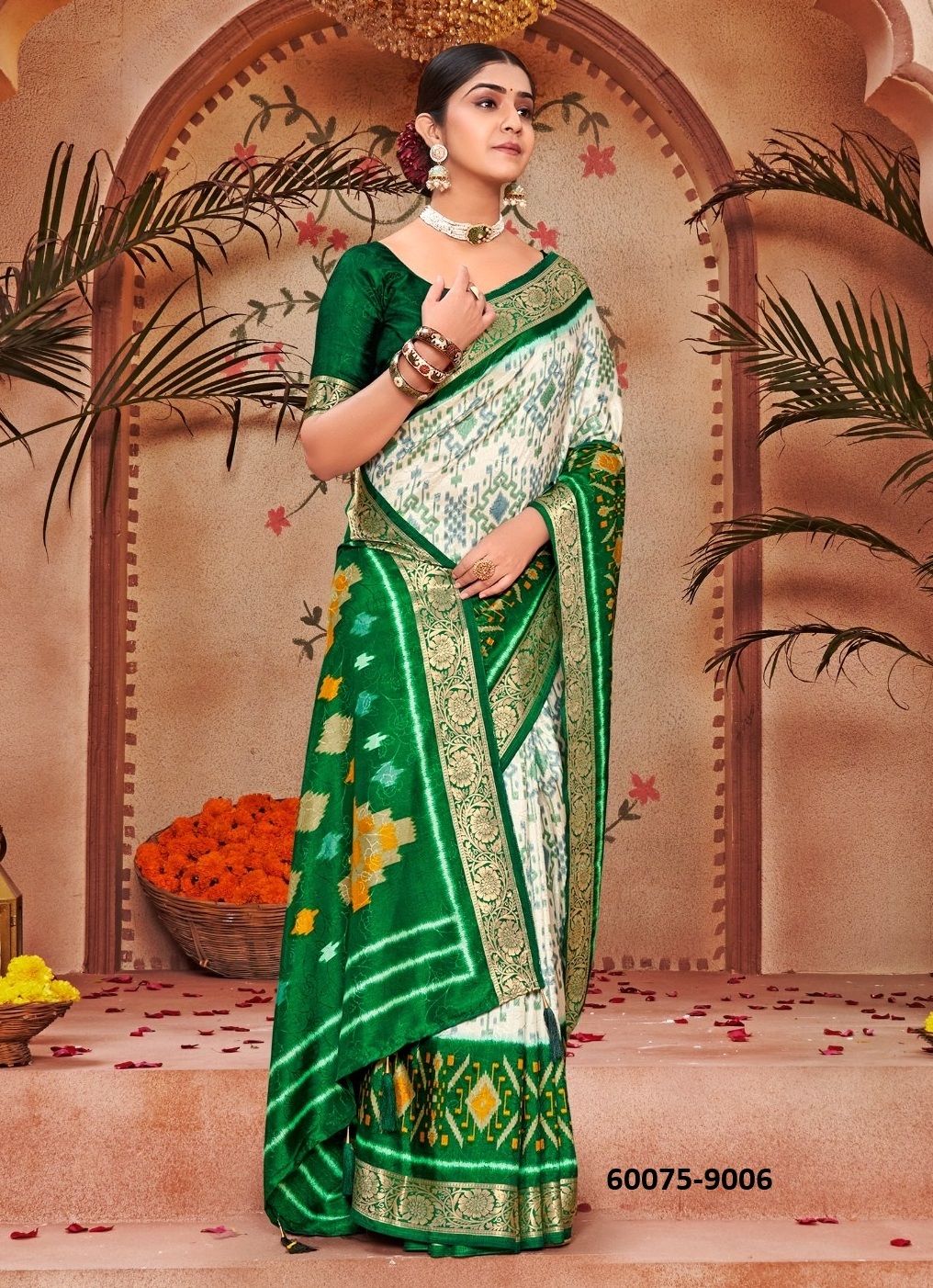 SMART LOOK 9 - Catalog # 60075 (Set of 10 Sarees) by Brand SHUBH SHREE CREATIONS
