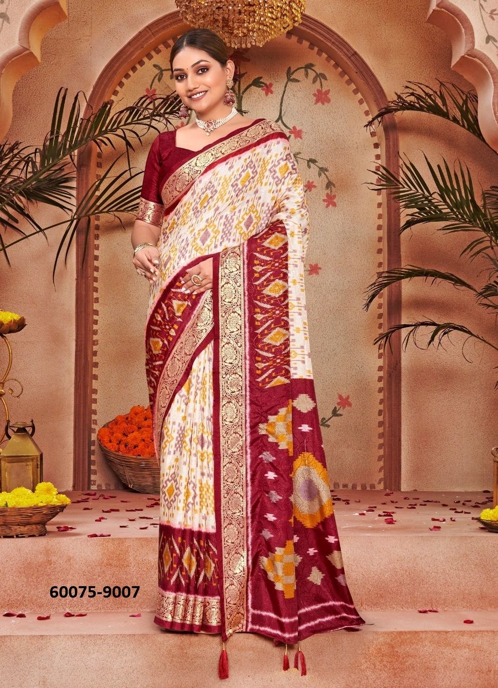 SMART LOOK 9 - Catalog # 60075 (Set of 10 Sarees) by Brand SHUBH SHREE CREATIONS