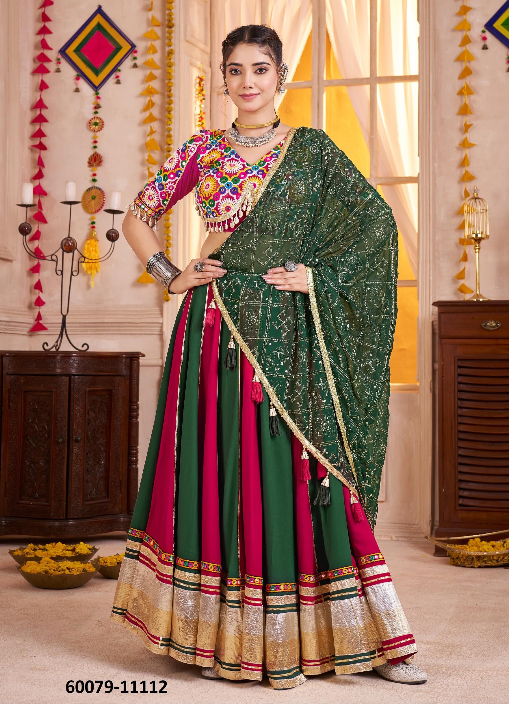 RAAS 30 - Catalog # 60079 (Set of 3 Readymade Lehengas) by Brand MEHERIYA RAAS 30 - Catalog # 60079 (Set of 3 Readymade Lehengas) by Brand MEHERIYA