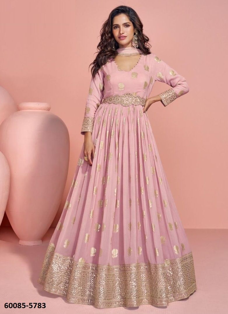 SHAHEEN - Catalog # 60085 (Set of 2 Readymade Gowns) by Brand SAYURI DESIGNER SHAHEEN - Catalog # 60085 (Set of 2 Readymade Gowns) by Brand SAYURI DESIGNER