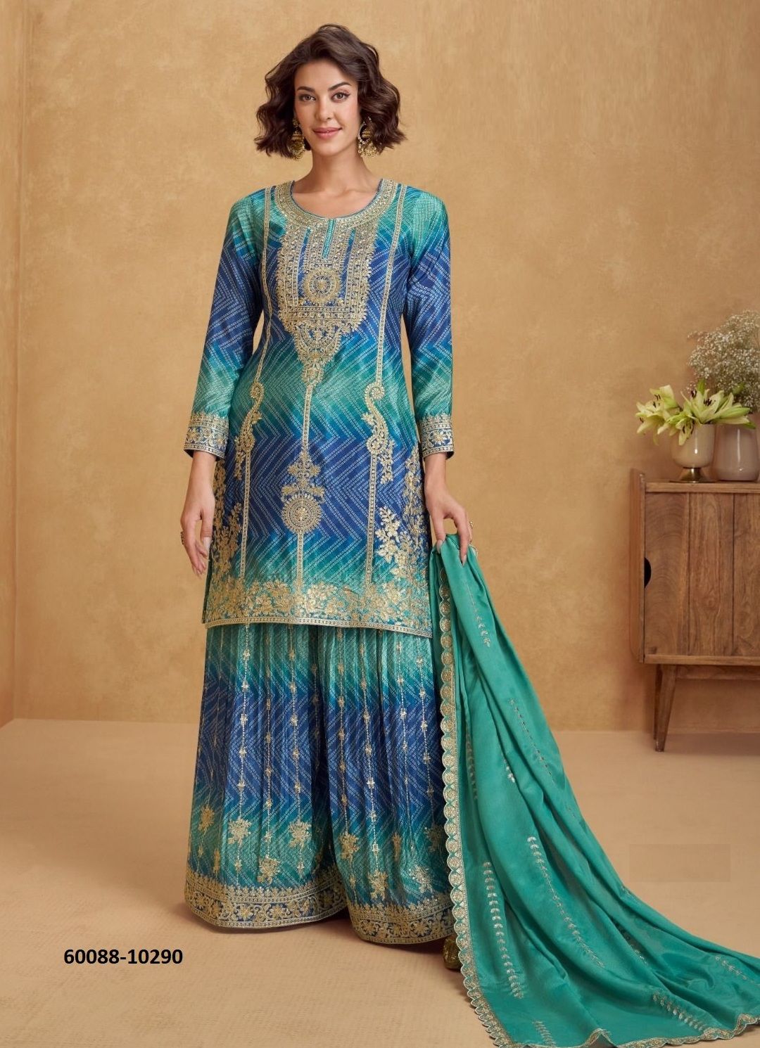 RIA - Catalog # 60088 (Set of 3 Readymade Salwar Suits) by Brand AASHIRWAD RIA - Catalog # 60088 (Set of 3 Readymade Salwar Suits) by Brand AASHIRWAD