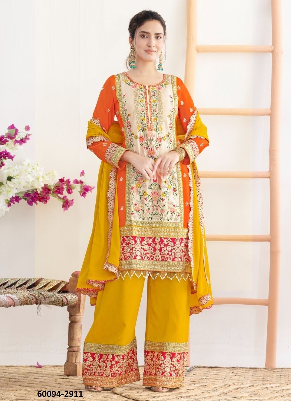 AMARBEL - Catalog # 60094 (Set of 2 Readymade Salwar Suits) by Brand GULZAR COUTURE AMARBEL - Catalog # 60094 (Set of 2 Readymade Salwar Suits) by Brand GULZAR COUTURE