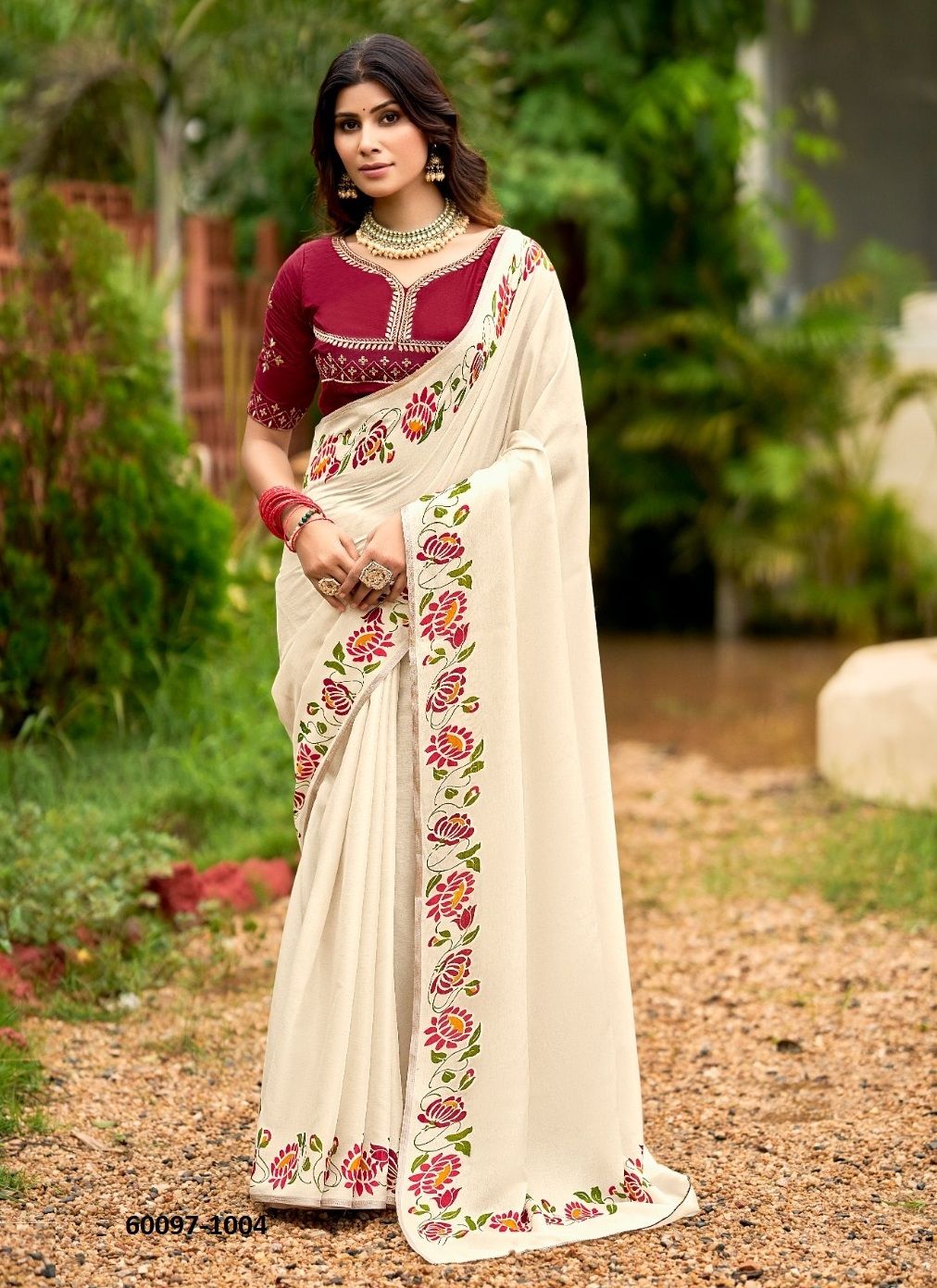 KORIAL - Catalog # 60097 (Set of 5 Sarees) by Brand SR SAREES