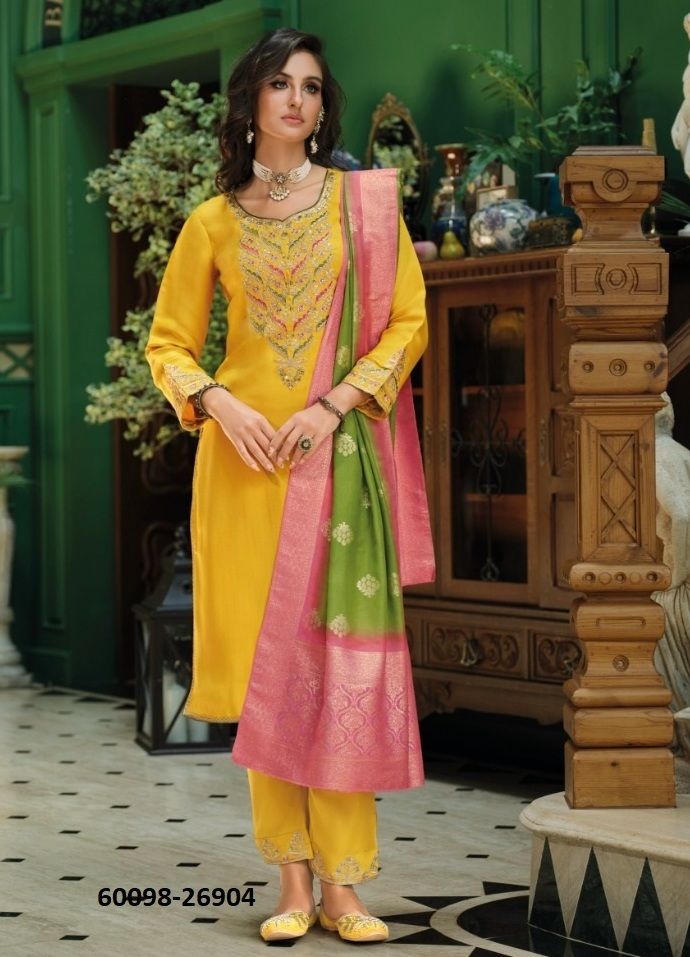 MAHEK-E-VASTRA - Catalog # 60098 (Set of 4 Readymade Salwar Suits) MADE IN INDIA BY LILY & LALI MAHEK-E-VASTRA - Catalog # 60098 (Set of 4 Readymade Salwar Suits) MADE IN INDIA BY LILY & LALI