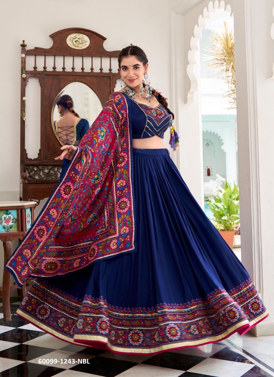 JOBANIYU - Catalog # 60099 (Set of 4 Readymade Lehengas) by Brand AABHARAN