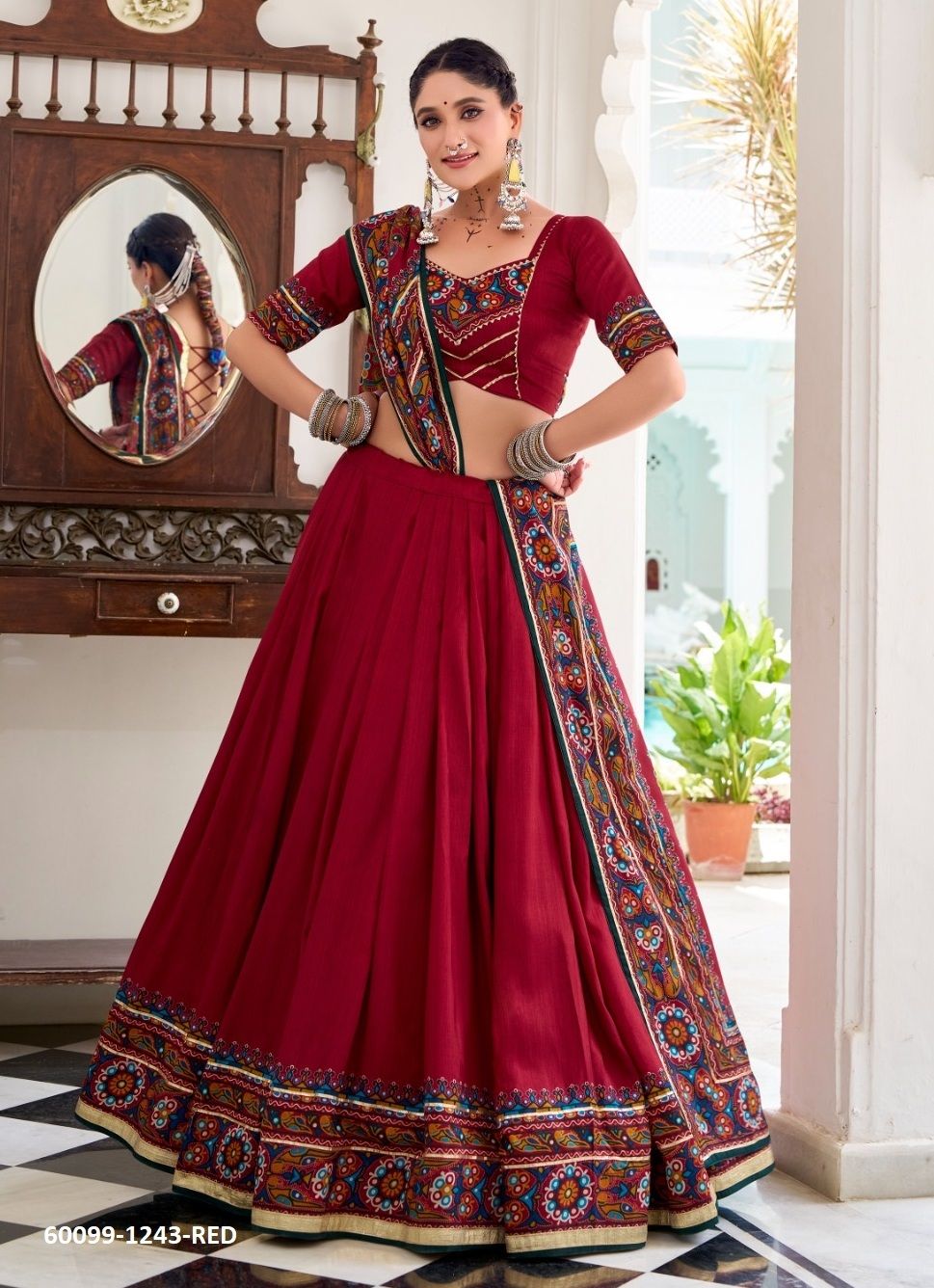 JOBANIYU - Catalog # 60099 (Set of 4 Readymade Lehengas) by Brand AABHARAN