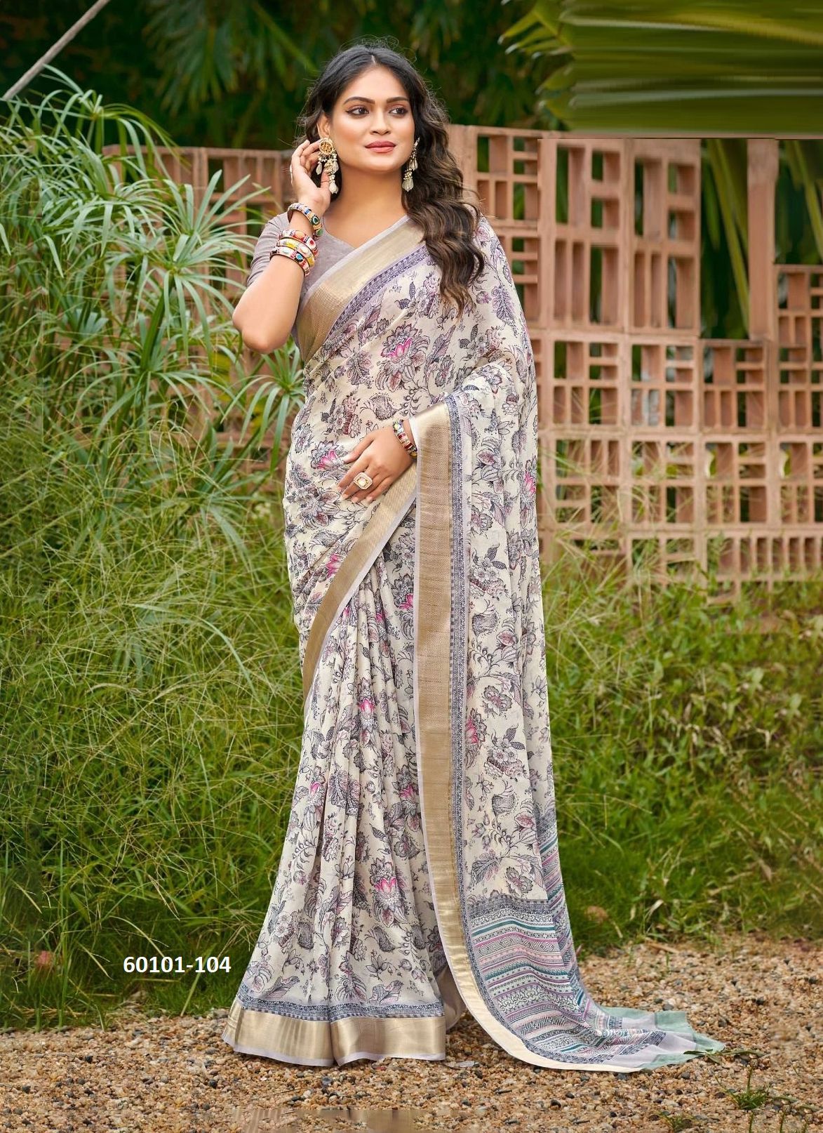 MISHRI - Catalog # 60101 (Set of 8 Sarees) by Brand KASHVI CREATIONS