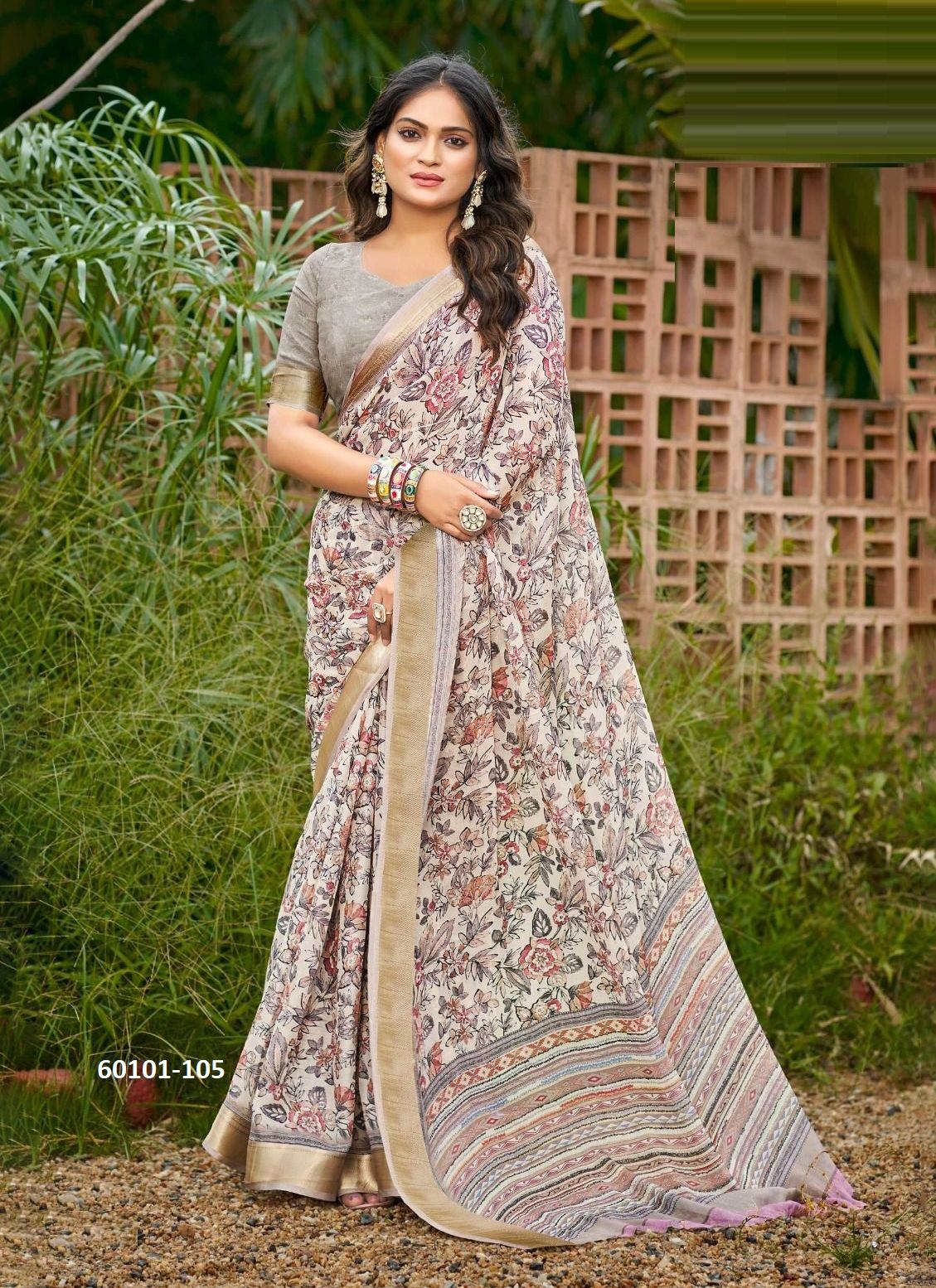 MISHRI - Catalog # 60101 (Set of 8 Sarees) by Brand KASHVI CREATIONS