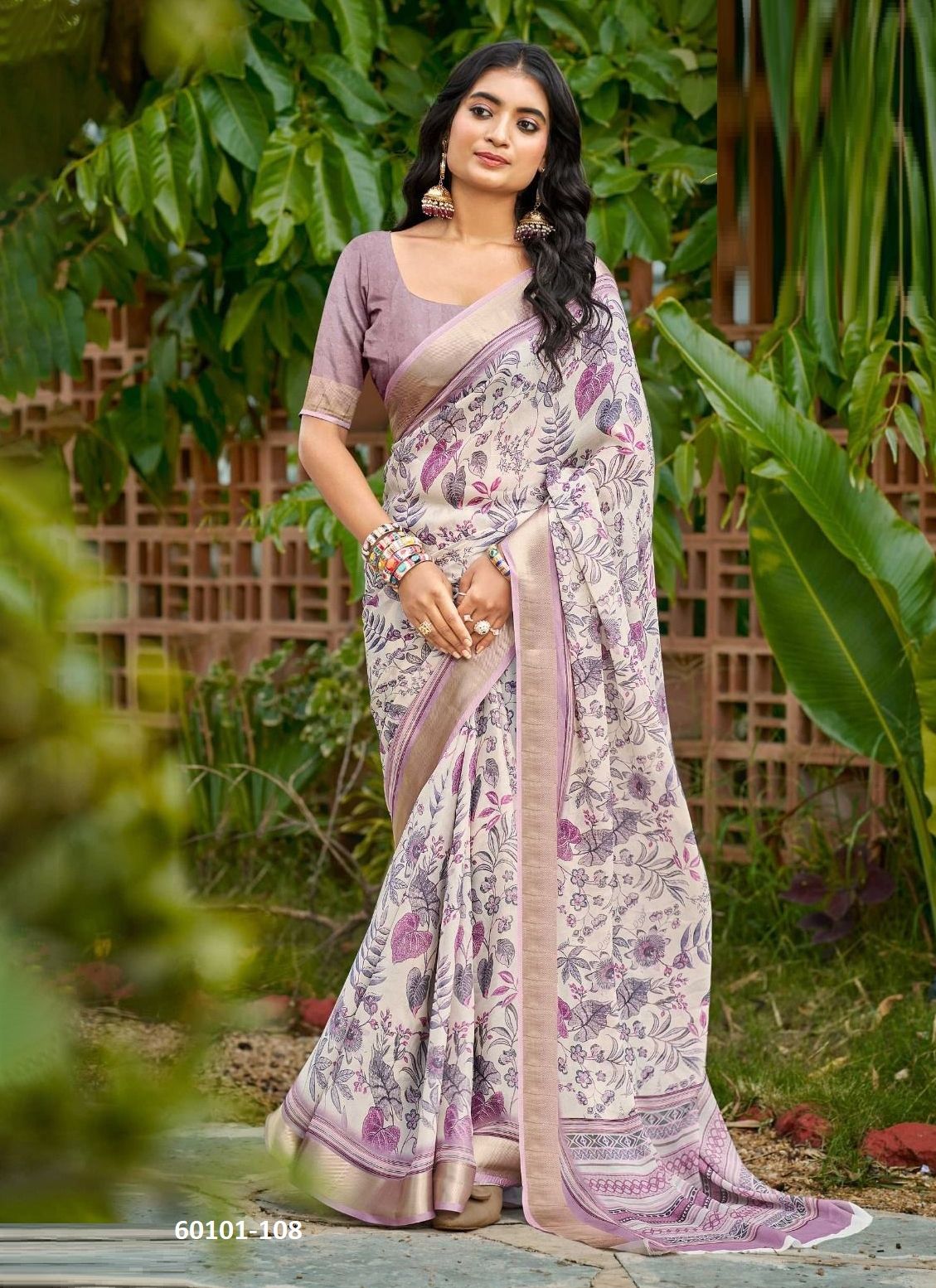 MISHRI - Catalog # 60101 (Set of 8 Sarees) by Brand KASHVI CREATIONS