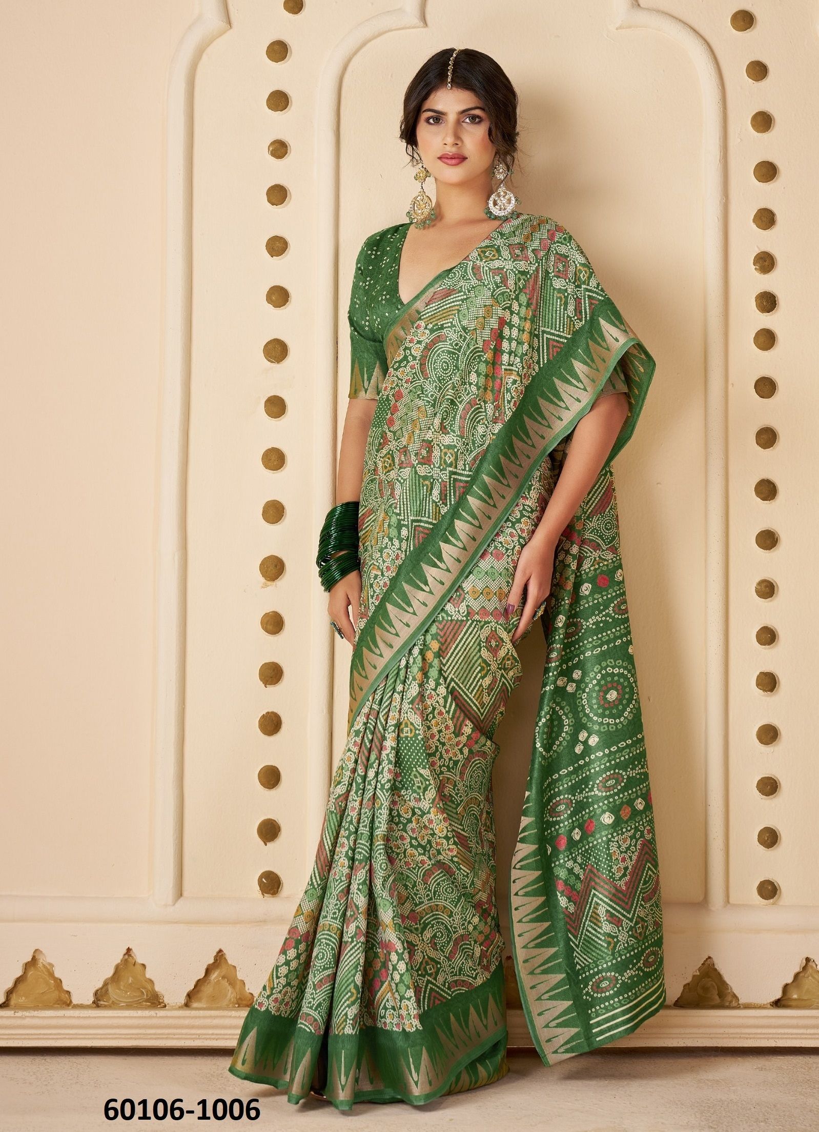 SUDIKSHA - Catalog # 60106 (Set of 6 Sarees) by Brand SHUBH SHREE CREATIONS