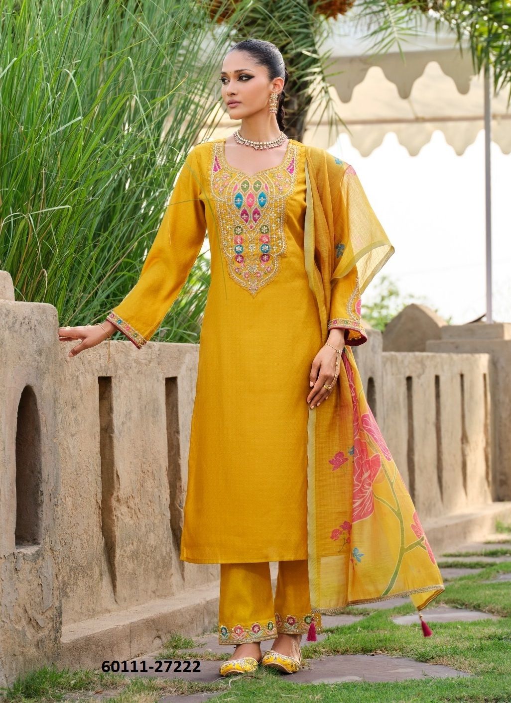 DEEPIKA - Catalog # 60111 (Set of 4 Readymade Salwar Suits) by Brand LILY & LALI