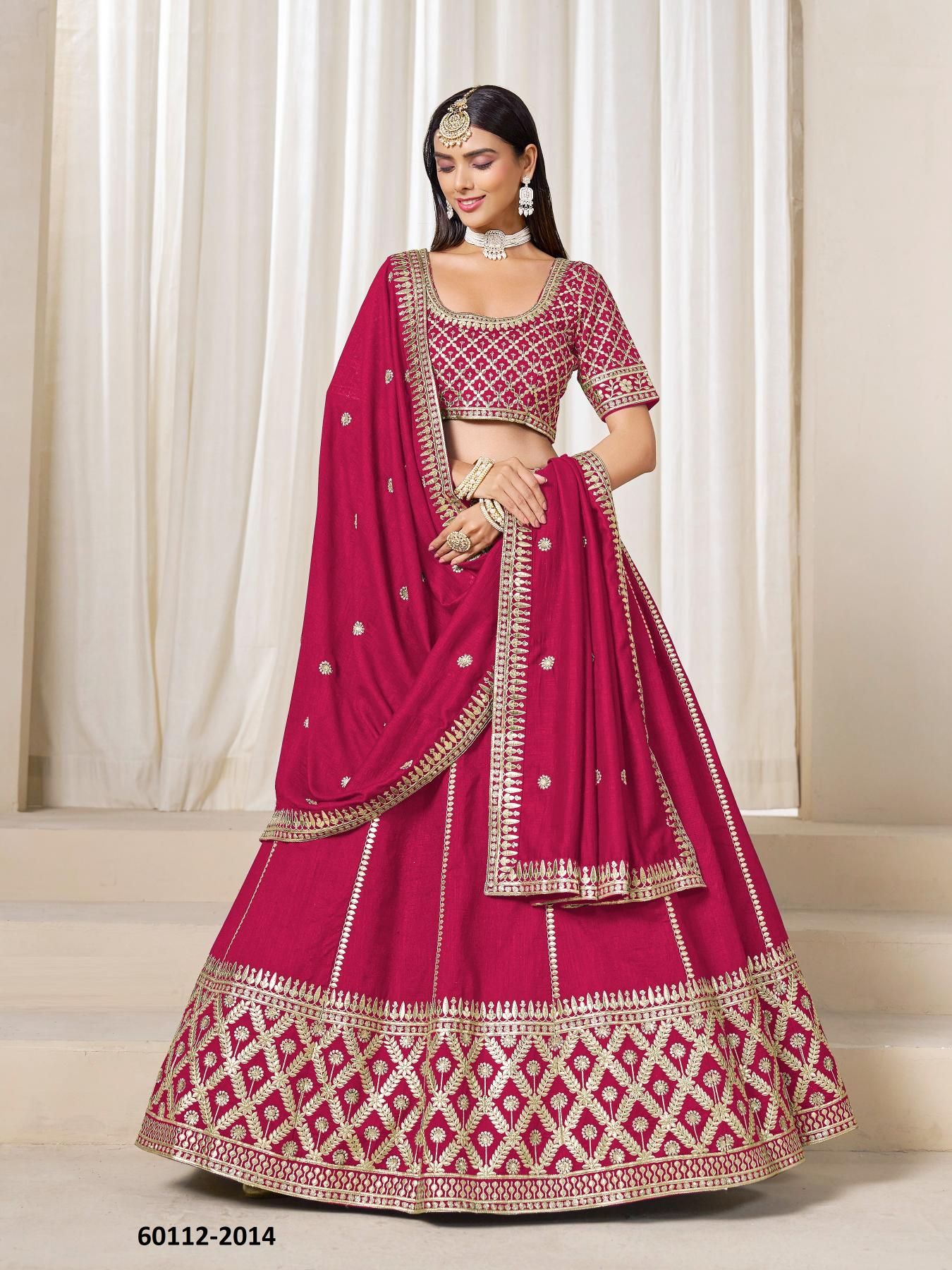 MEHVISH 21 - Catalog # 60112 (Set of 4 Semi-Stitched Lehengas) by Brand DESI MUSE MEHVISH 21 - Catalog # 60112 (Set of 4 Semi-Stitched Lehengas) by Brand DESI MUSE