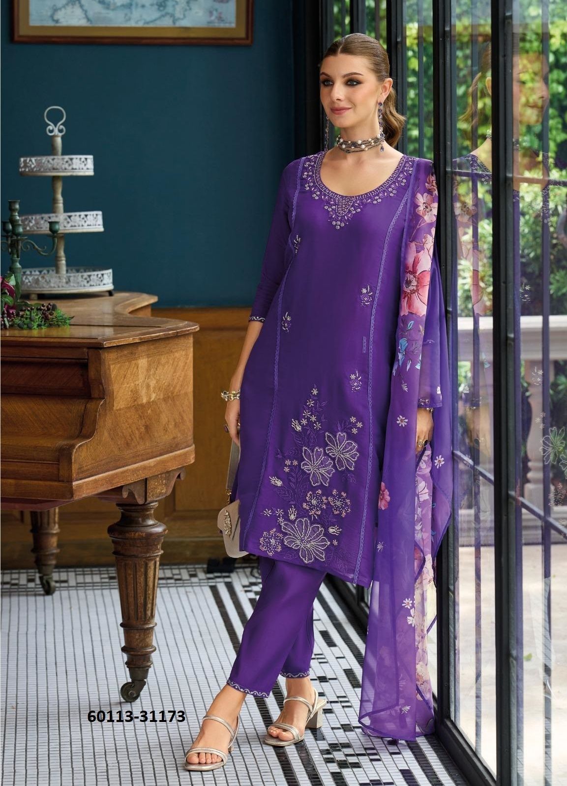 SAIYAARA - Catalog # 60113 (Set of 4 Readymade Salwar Suits) by Brand LADY LEELA SAIYAARA - Catalog # 60113 (Set of 4 Readymade Salwar Suits) by Brand LADY LEELA