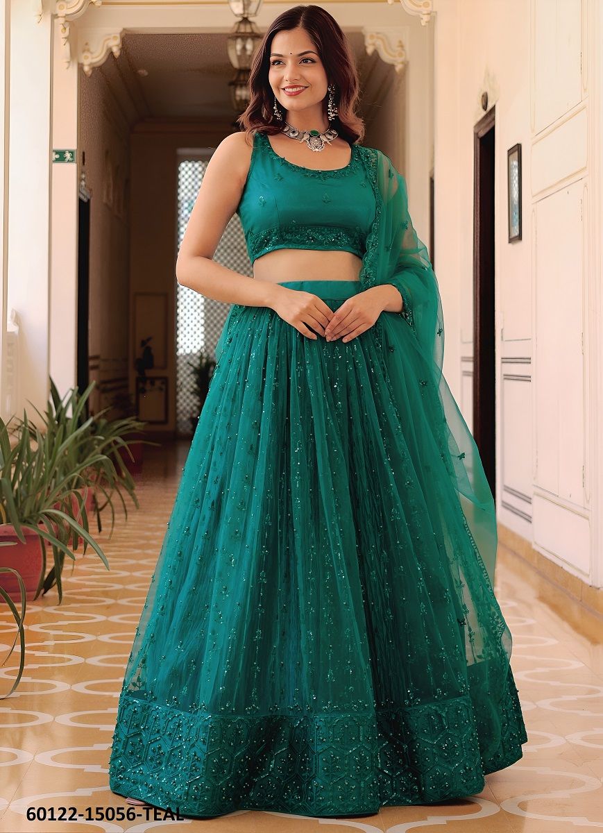 VOLUME 30 - Catalog # 60122 (Set of 5 Semi-Stitched Lehengas) by Brand AABHARAN VOLUME 30 - Catalog # 60122 (Set of 5 Semi-Stitched Lehengas) by Brand AABHARAN