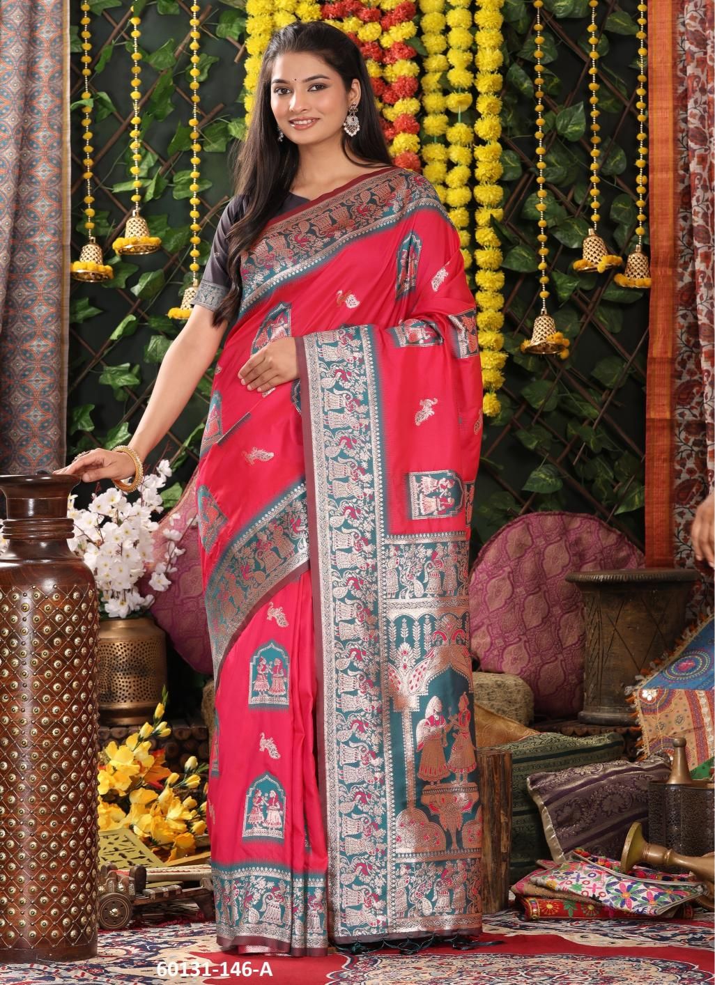 MRIDULA SILK - Catalog # 60131 (Set of 6 Sarees) by Brand DESI MUSE MRIDULA SILK - Catalog # 60131 (Set of 6 Sarees) by Brand DESI MUSE