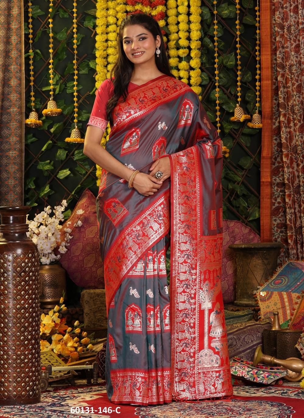 MRIDULA SILK - Catalog # 60131 (Set of 6 Sarees) by Brand DESI MUSE MRIDULA SILK - Catalog # 60131 (Set of 6 Sarees) by Brand DESI MUSE