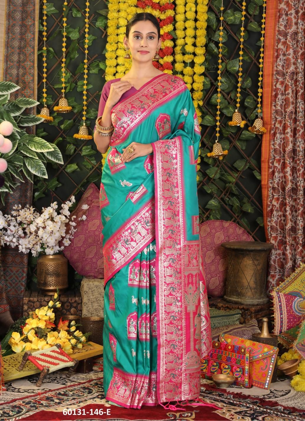 MRIDULA SILK - Catalog # 60131 (Set of 6 Sarees) by Brand DESI MUSE MRIDULA SILK - Catalog # 60131 (Set of 6 Sarees) by Brand DESI MUSE