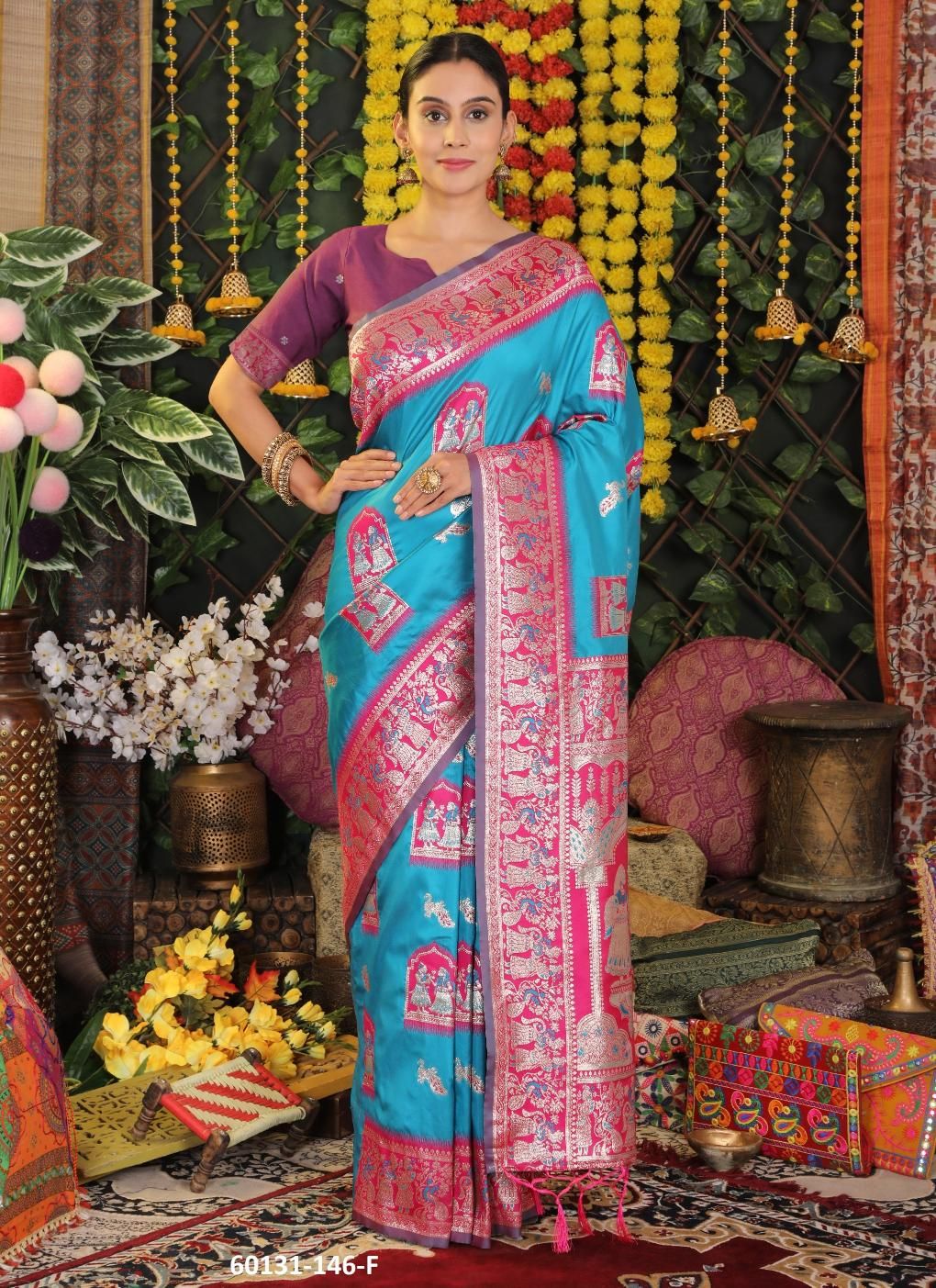 MRIDULA SILK - Catalog # 60131 (Set of 6 Sarees) by Brand DESI MUSE MRIDULA SILK - Catalog # 60131 (Set of 6 Sarees) by Brand DESI MUSE