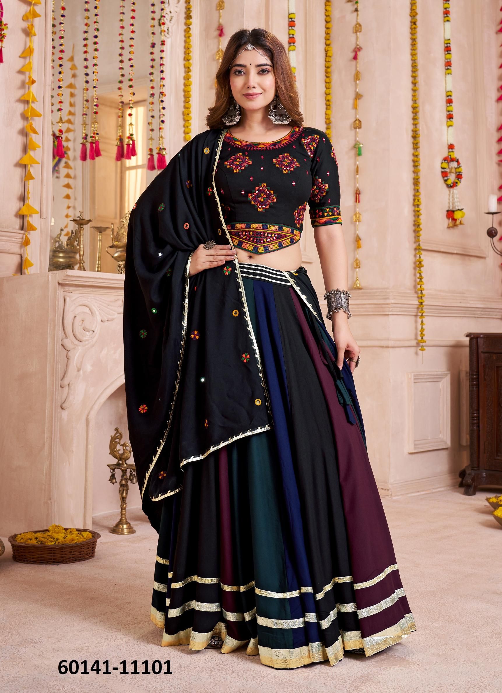 RAAS 29 - Catalog # 60141 (Set of 4 Readymade Lehengas) by Brand MEHERIYA RAAS 29 - Catalog # 60141 (Set of 4 Readymade Lehengas) by Brand MEHERIYA