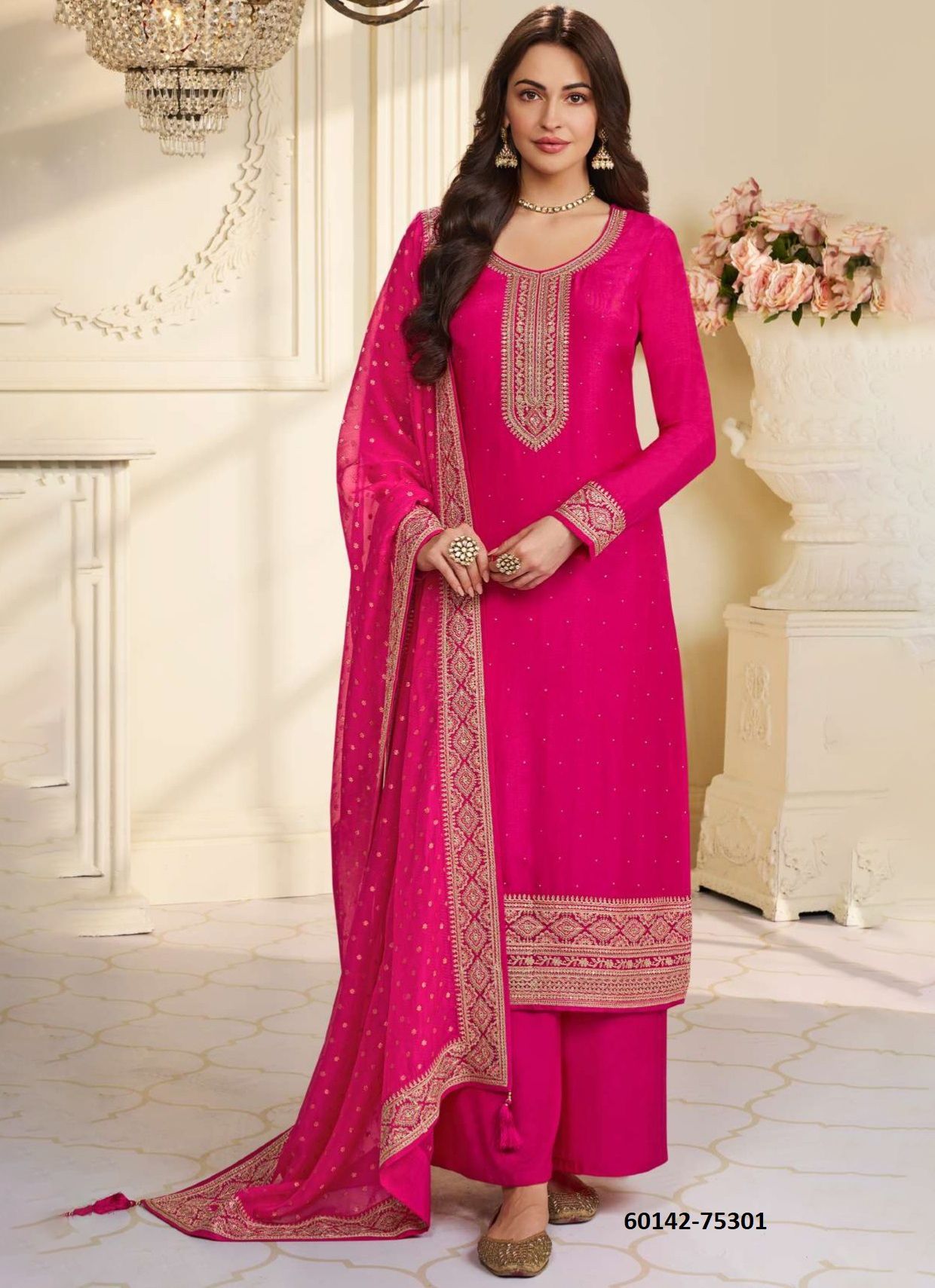 SAIYAARA - Catalog # 60142 (Set of 4 Semi-Stitched / Un-Stitched Suits) by Brand VINAY FASHION LLP SAIYAARA - Catalog # 60142 (Set of 4 Semi-Stitched / Un-Stitched Suits) by Brand VINAY FASHION LLP