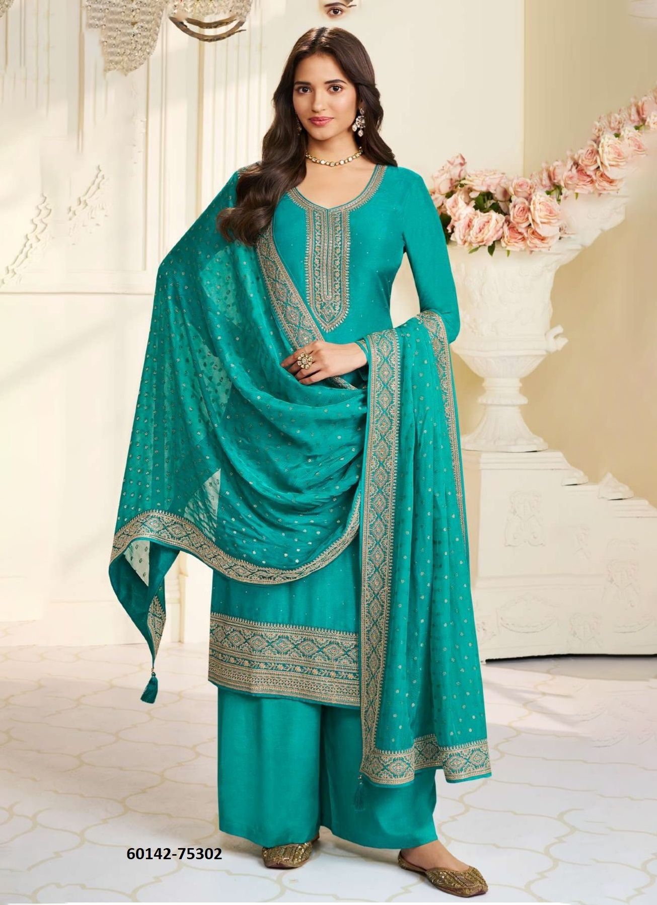 SAIYAARA - Catalog # 60142 (Set of 4 Semi-Stitched / Un-Stitched Suits) by Brand VINAY FASHION LLP SAIYAARA - Catalog # 60142 (Set of 4 Semi-Stitched / Un-Stitched Suits) by Brand VINAY FASHION LLP