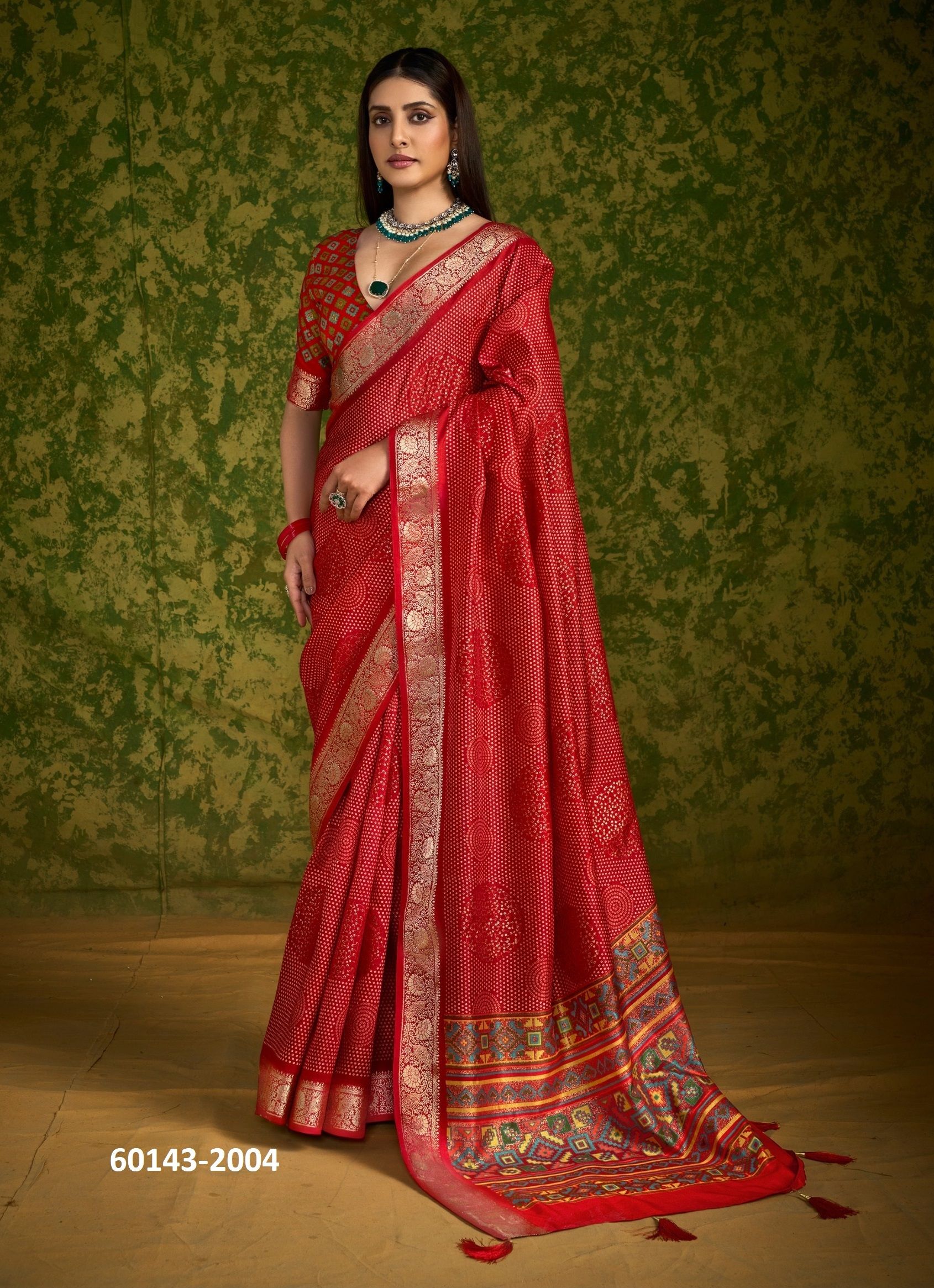CHITRANSH 2 - Catalog # 60143 (Set of 6 Sarees) by Brand SHUBH SHREE CREATIONS