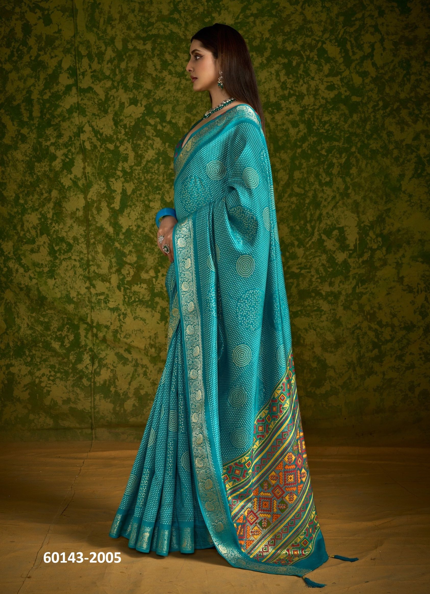 CHITRANSH 2 - Catalog # 60143 (Set of 6 Sarees) by Brand SHUBH SHREE CREATIONS