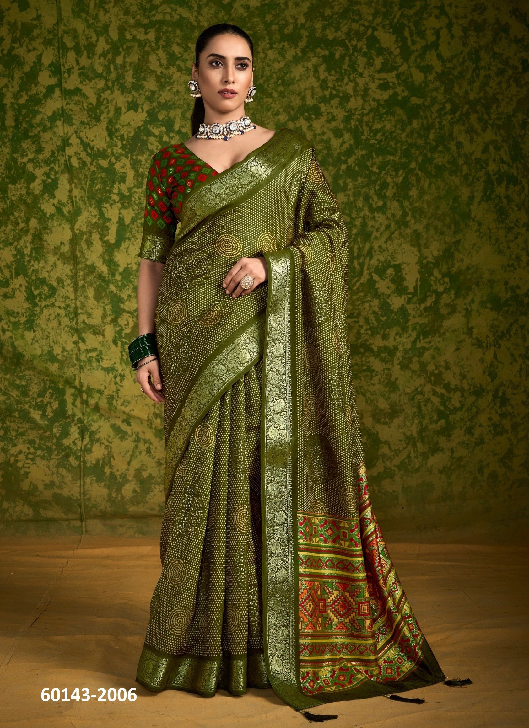 CHITRANSH 2 - Catalog # 60143 (Set of 6 Sarees) by Brand SHUBH SHREE CREATIONS