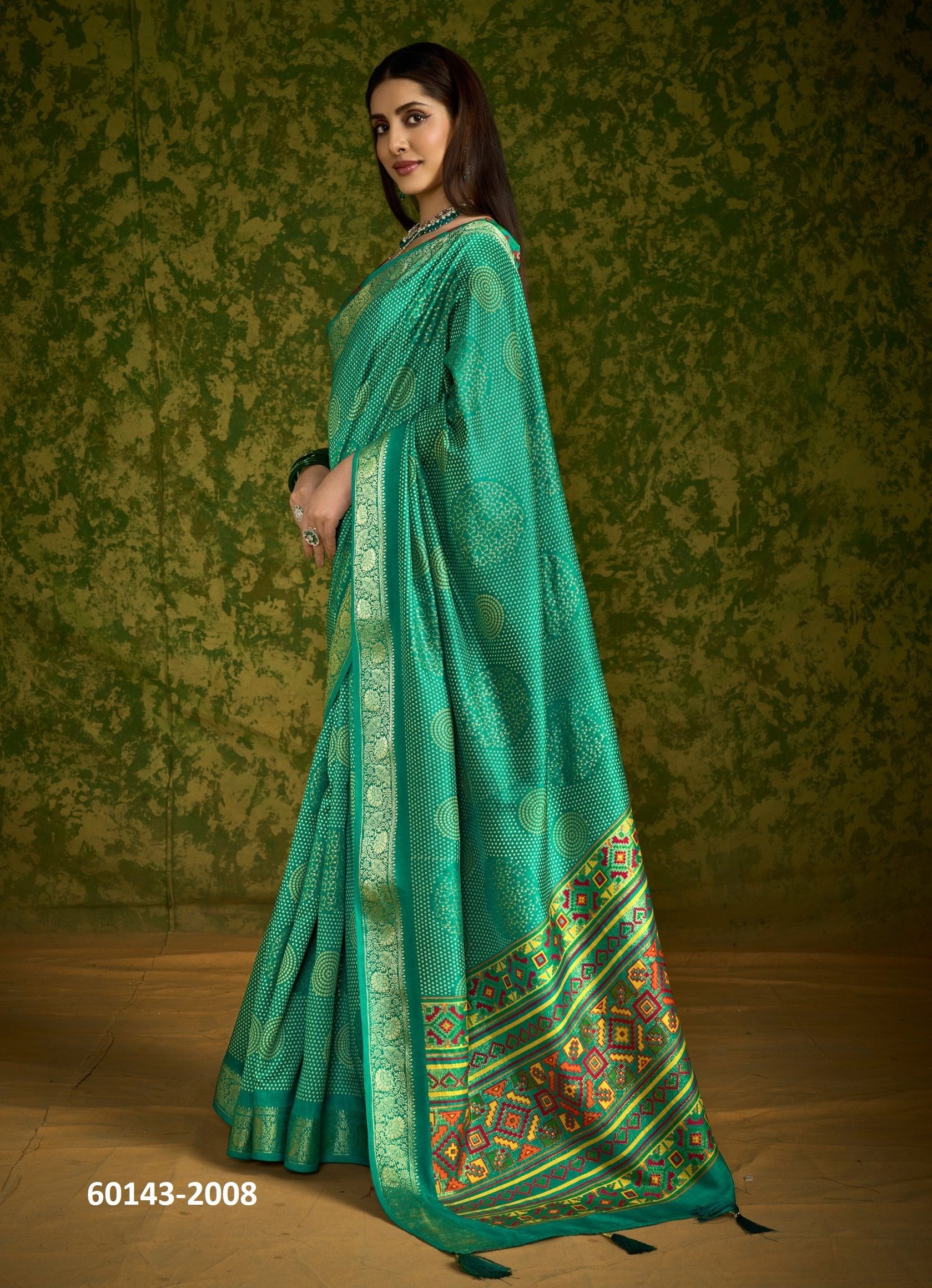 CHITRANSH 2 - Catalog # 60143 (Set of 6 Sarees) by Brand SHUBH SHREE CREATIONS