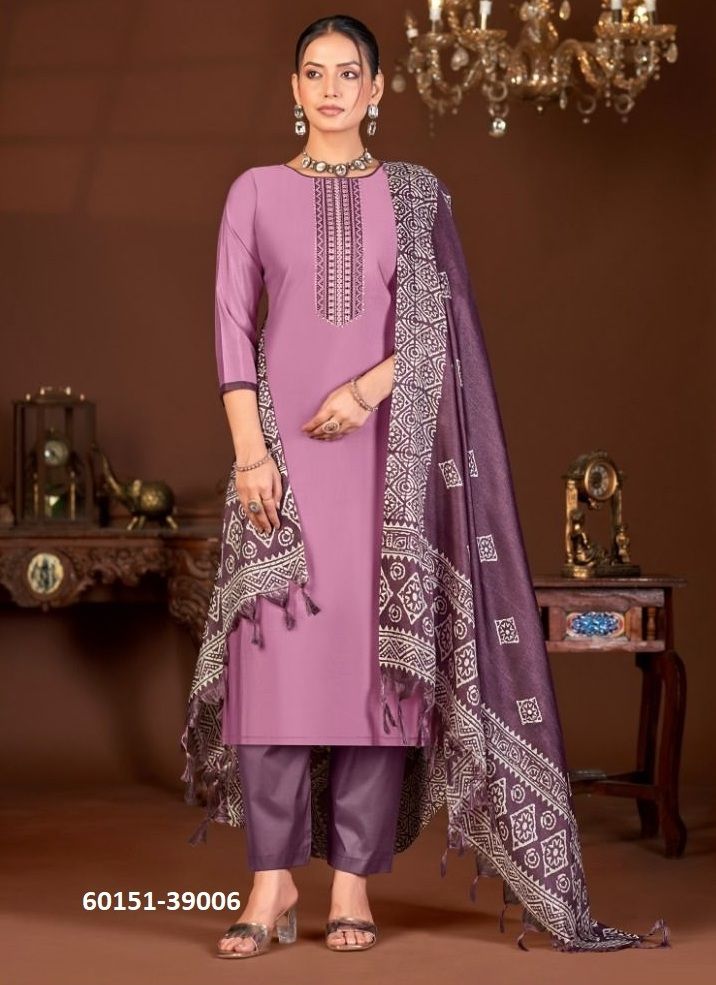 EVANKA 13 - Catalog # 60151 (Set of 12 Readymade Salwar Suits) by Brand JAGRAASA