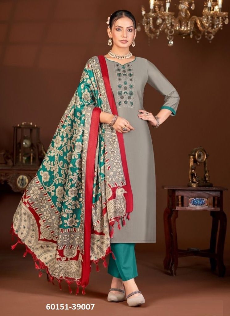 EVANKA 13 - Catalog # 60151 (Set of 12 Readymade Salwar Suits) by Brand JAGRAASA
