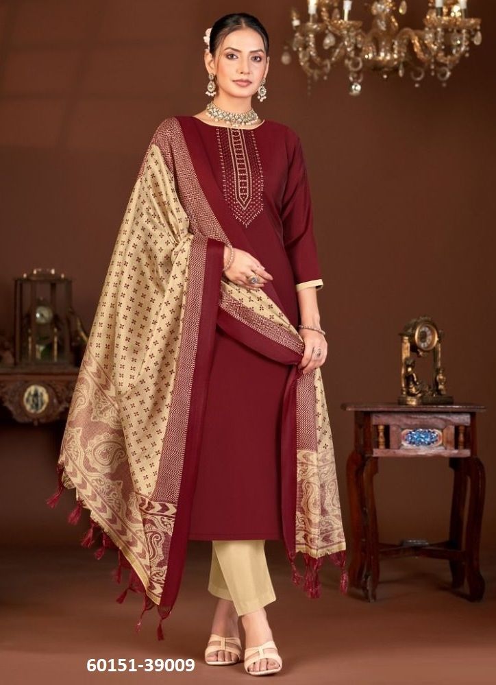 EVANKA 13 - Catalog # 60151 (Set of 12 Readymade Salwar Suits) by Brand JAGRAASA