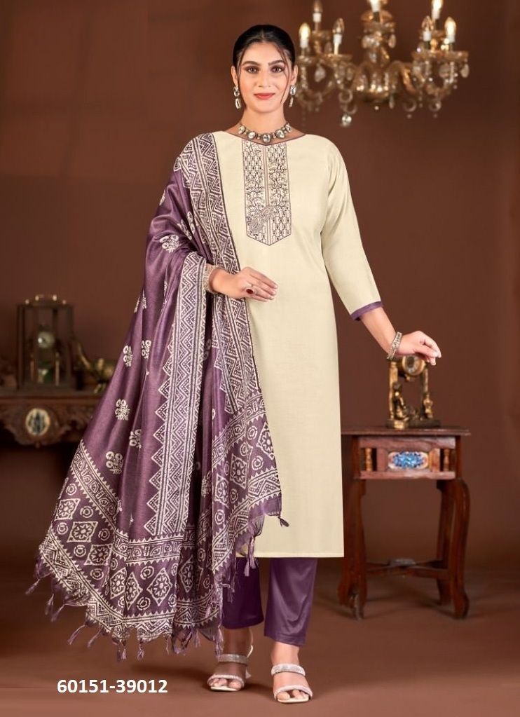 EVANKA 13 - Catalog # 60151 (Set of 12 Readymade Salwar Suits) by Brand JAGRAASA