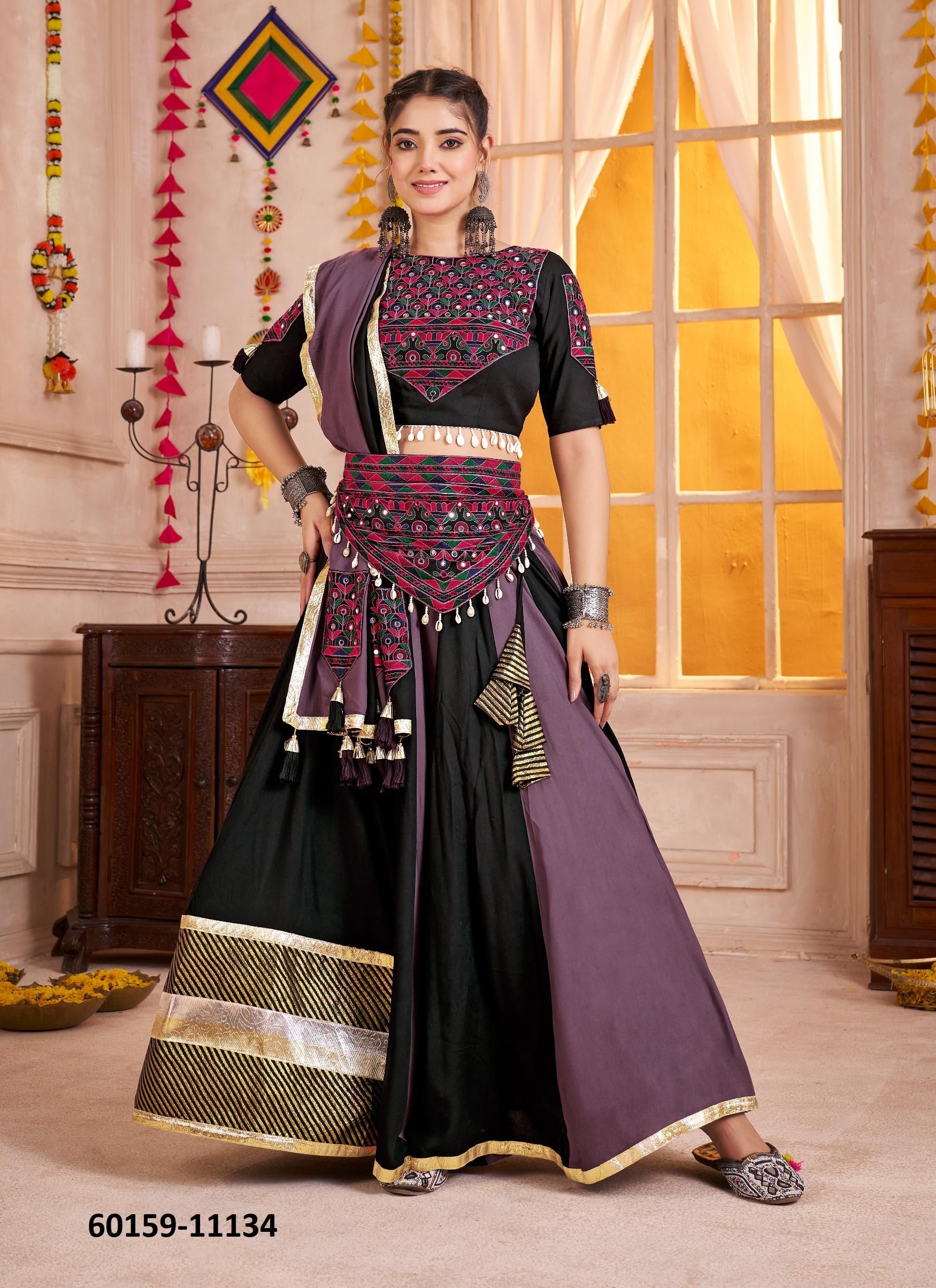 RAAS 32 - Catalog # 60159 (Set of 5 Readymade Lehengas) by Brand JAGRAASA RAAS 32 - Catalog # 60159 (Set of 5 Readymade Lehengas) by Brand JAGRAASA